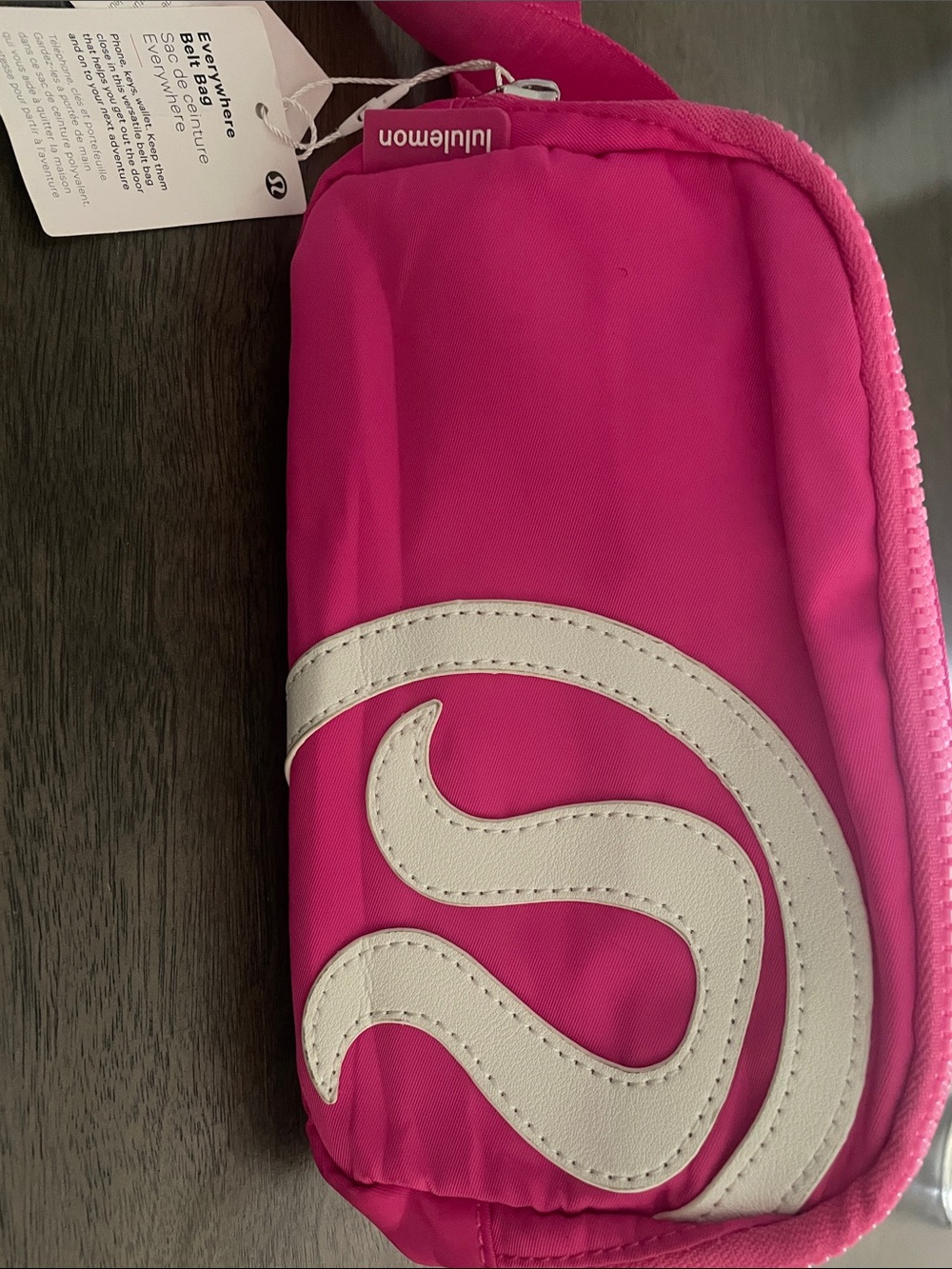 lululemon athletica Pink Travel Pouch with White Logo